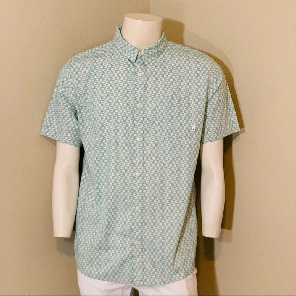 Quicksilver Geo Sport Shirt SS White button down